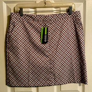 Women’s Izod Golf Skort Size 6 Black/White/Tan Pattern